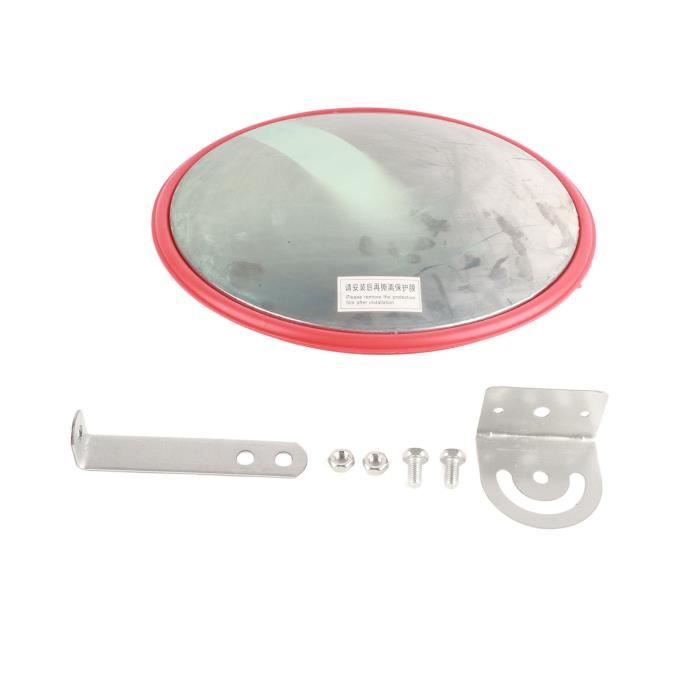 Miroir De Sécurité Convexe 20cm - Angle 30° Réglable | Pour Allée, Garage, Intérieur/extérieur