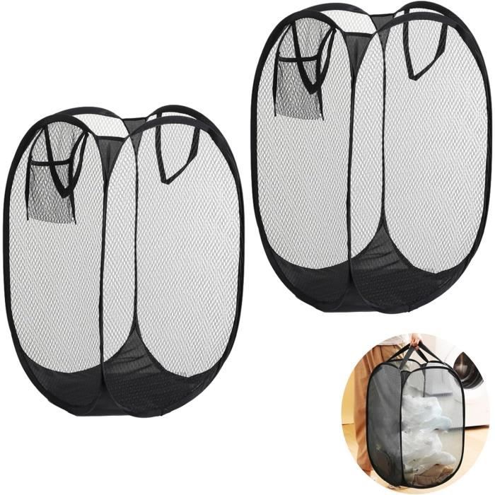 Lot De 2 Sacs à Ballon FAYAHAR – En Nylon, 25x35 Cm, Avec Cordon Et Poche Zippée – Pour Basket, Foot, Ou Rangement – Mousqueton Inclus