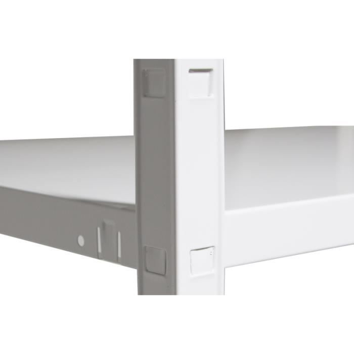 Etagère - SCHULTE - 180x60x40 cm - Charge admissible 65 kg - Blanc Etagère - SCHULTE - 180x60x40 cm - Charge admissible 65 kg - Blanc