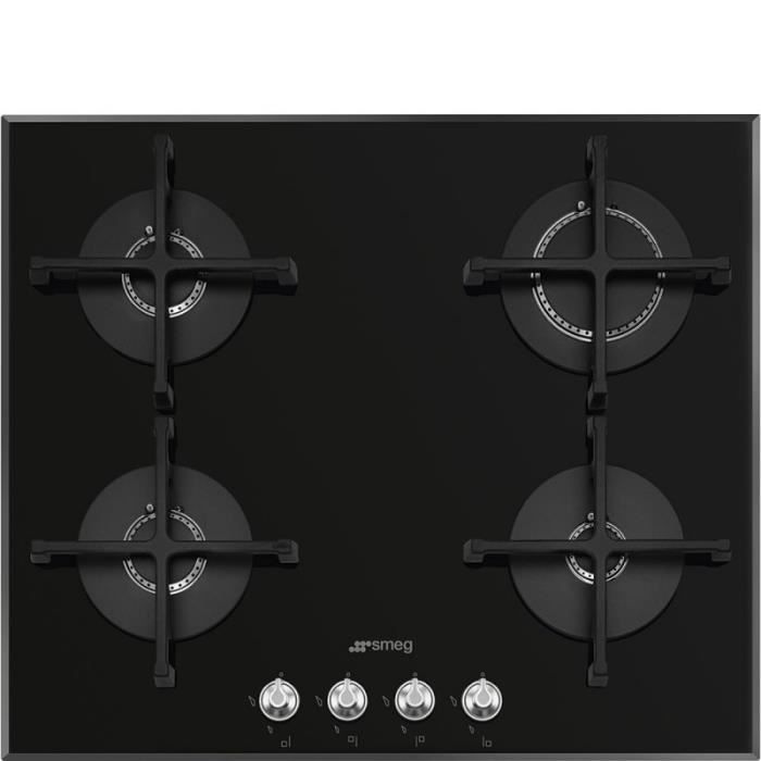 Plaque de cuisson gaz Gaz SMEG Encastrable 4 foyer(s)noir Produit neuf