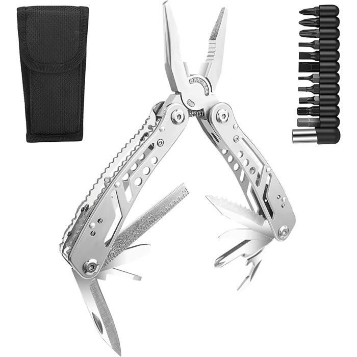 Outil Réparation Vélo 11-en-1 Senven - Pliable Acier Inox - Clés Allen, Tournevis, Dérive Chaîne - Or