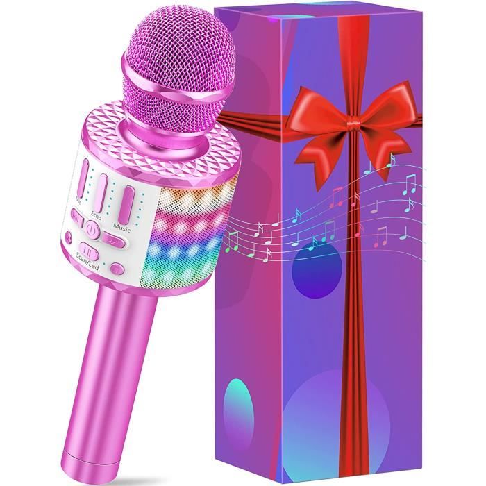 Microphone Sans Fil Karaoké, Microphone Bluetooth Karaoké Pour Enfants