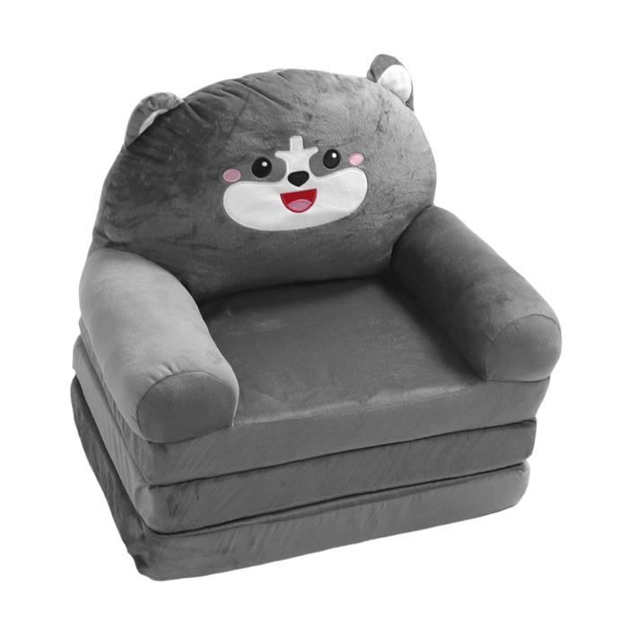 Canapé-lit Enfant 2 En 1 Decalsweet, Pliable Et Convertible, Motif Ours, Pour Tout-petit, Neuf En Boîte