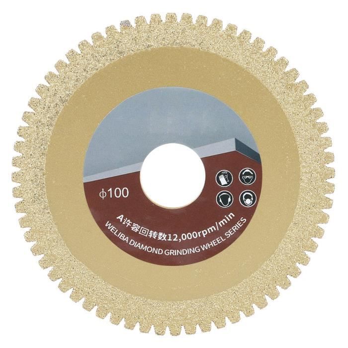 Lame De Scie Diamant Vearter M10 50mm - Découpe Carrelage, Marbre, Granit - Disque Surfaçage Orange