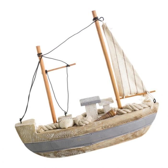Goki Mini Voilier En Bois - Jouet Bateau à Voile Assorti Pour Bain Et Décoration Enfant (Modèle Aléatoire)
