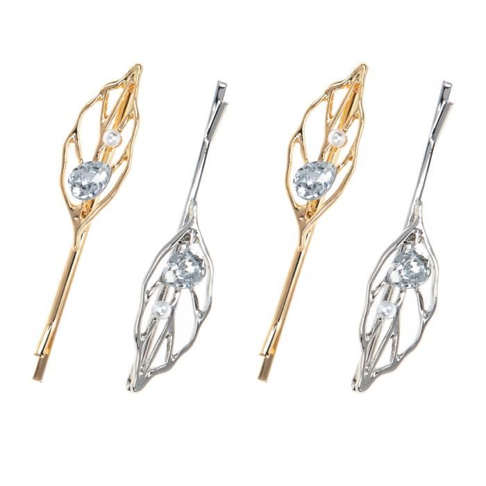 4pcs Bobby Pin Décoratif Bobby Pins Barrette Cheveux Barrette Coiffure