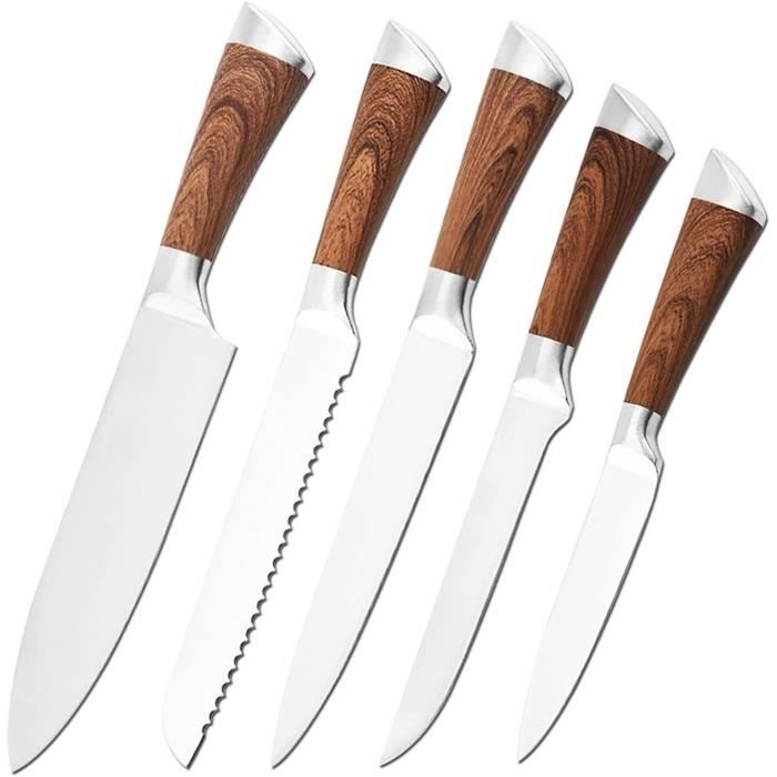 BIVGOCLS-Couteaux de Cuisine Professionnel,Couteau Japonais,Couteau à  Hacher,Couteau à Désosser de Boucher - Cdiscount Maison