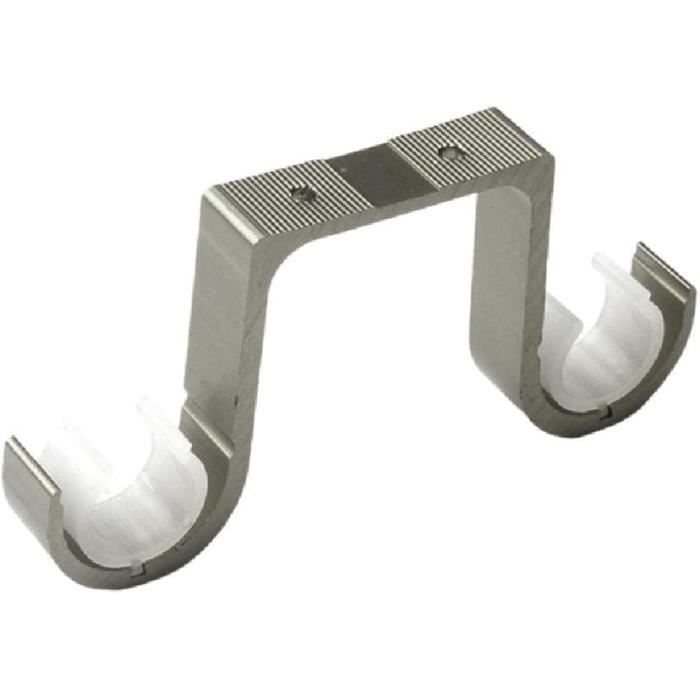 2 Supports Tringle Rideaux Réglables - Fixation Alliage Aluminium Pour Tringles 23-33mm
