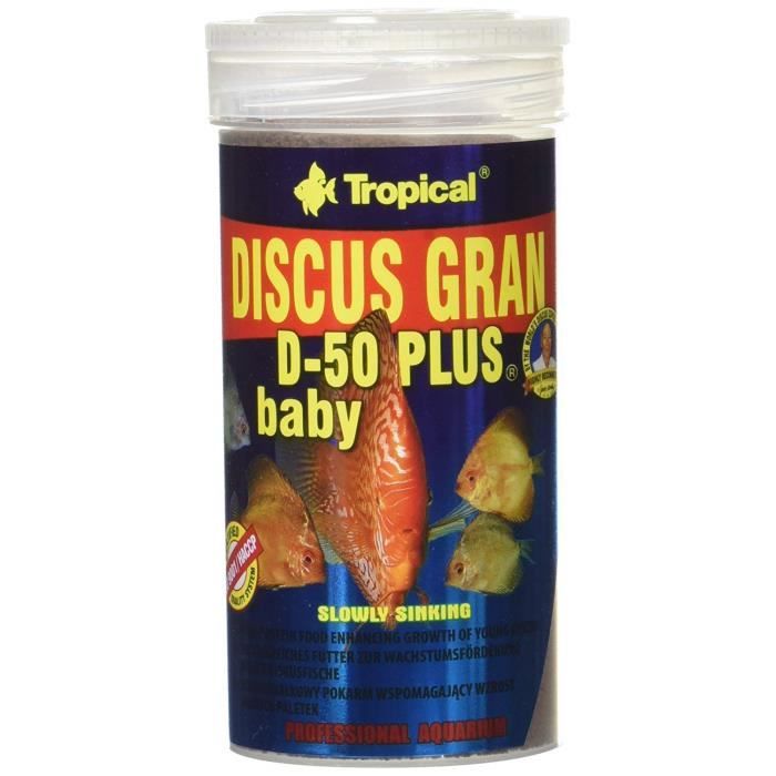 Comparer les prix de Nourriture pour poissons - TROPICAL - Discus Gran D-50 Plus - 250 ML - Haute teneur en protéines - Junior