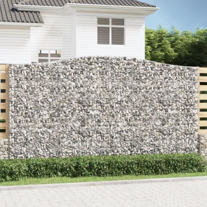 VIDAXL Panier de gabions arqué 400x30x220240 cm