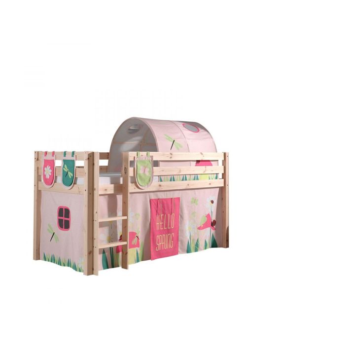 Lit Mi-Hauteur 90x200 Vipack Pino - Bois - Sommier Inclus et Housse Spring Lit Mi-Hauteur 90x200 Vipack Pino - Bois - Sommier Inclus et Housse Spring