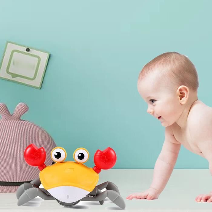 Crabe Qui Marche Bébé - Lumière LED et Musique Jouets Musicaux Evite Crabe Qui Marche Bébé - Lumière LED et Musique Jouets Musicaux Evite