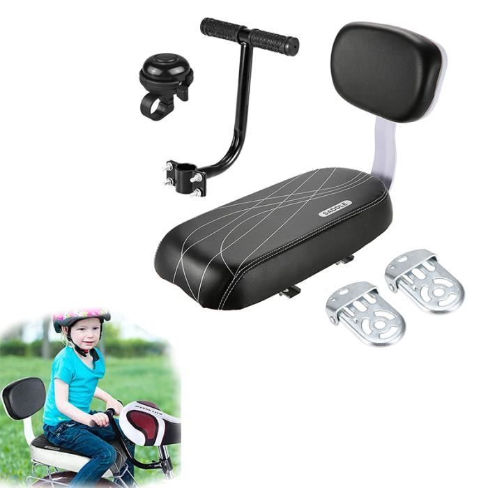 Siège Arrière Vélo Enfant LIBRNTY - Coussin Et Dossier Éponge - Universel Pour Porte-Bébé Vélo