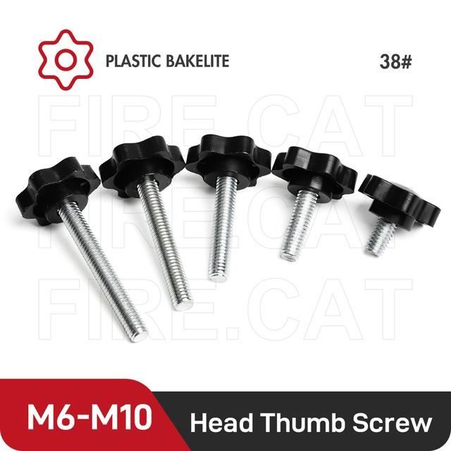 2Pcs Laiton Bouton Moleté Vis, M3x25mm Plat Poignée Boulon Boutons