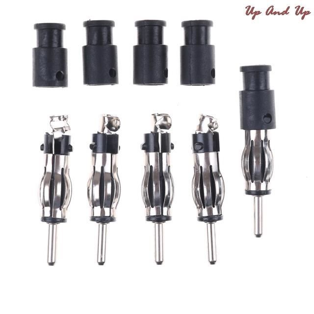 POBADY Lot De 3 Connecteurs Mâles DIN FM AM Universels Pour Antenne De Voiture DIN En Cuivre Pour Rallonge Câble Coaxial RG58