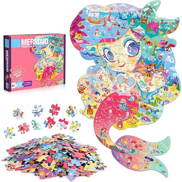 QUOKKA Puzzle De 4 5 6 Ans - Puzzle Cadre 4x48 Pièces Pour Garçons Et Filles - Coloré Avec Sirènes Et Licornes - Jouet Cadeau Pour Enfants De 3 À 7 Ans QUOKKA Puzzle De 4 5 6 Ans - Puzzle Cadre 4x48 Pièces Pour Garçons Et Filles - Coloré Avec Sirènes Et Licornes - Jouet Cadeau Pour Enfants De 3 À 7 Ans