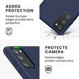 Coque Silicone pour Samsung S20 FE Protection Antichoc Slim Léger Bleu Marine-1