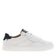 Baskets basses cuir - Blanches - Homme - Plat - Lacets-1