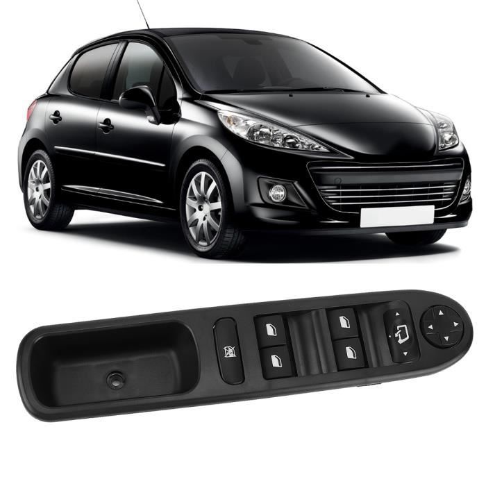  Commande Leve Vitre Pour Peugeot pour 207 2010 2011 2012  2013-2016 interrupteur de commande de vitre électrique bouton de  commutation de lève-vitre de voiture côté conducteur gauche Bouton Lève Vitr