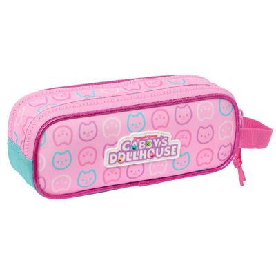 Trousse Scolaire Barbie 3D - Double Compartiment - 21x6x8cm - Rose - Enfants 6-12 Ans