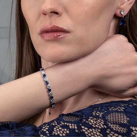 Diamond Treats Bracelet Tennis en Serti Clos en Pierre Blanche et de Couleur de 4 mm Bracelet Femme Argent Sterling 925 Bracel90 Achat Vente maillon de bracelet MAILLON DE BRACELET