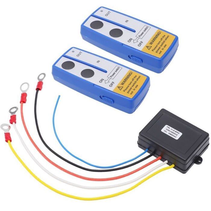 Kit de télécommande de treuil sans fil de 75 pieds alimenté par ...