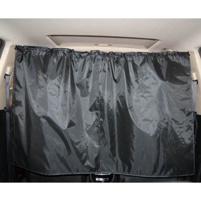 Rideaux de séparation de parasol intérieur de voiture, rideau de parasol de  voyage Van Cab Rideau détachable d'intimité, rideau de cloison avant et  arrière de voiture noir, 69 * 82