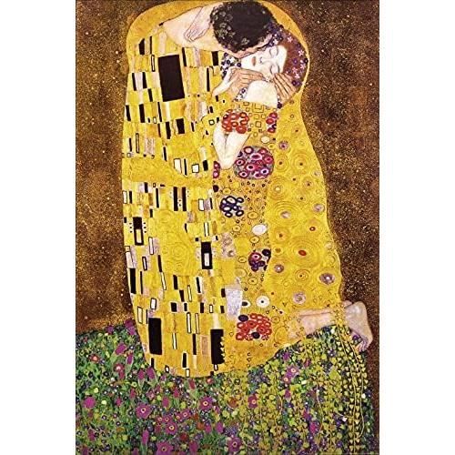 Affiche Gustav Klimt Champ De Coquelicots 1907 - Poster 91x61cm Haute Qualité
