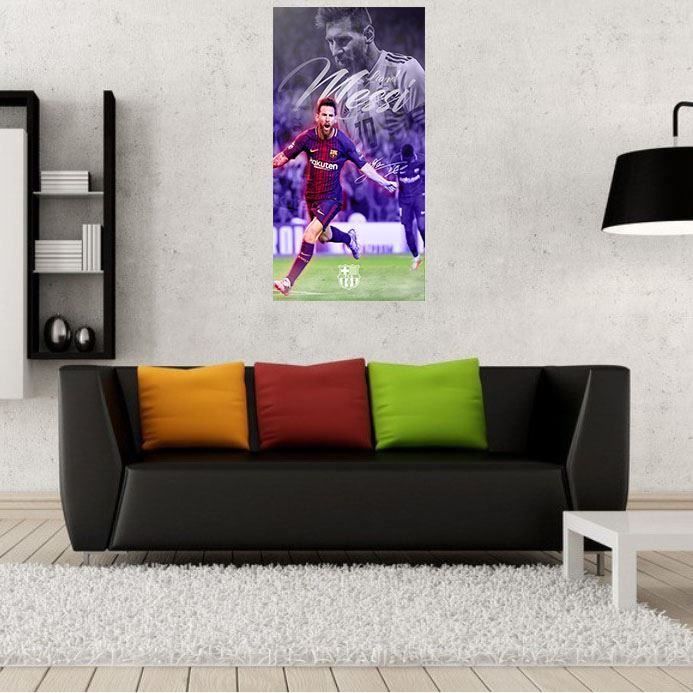 Affiche Lionel Messi, Impression Football Argentine, Maillot De Football%2c Affiche