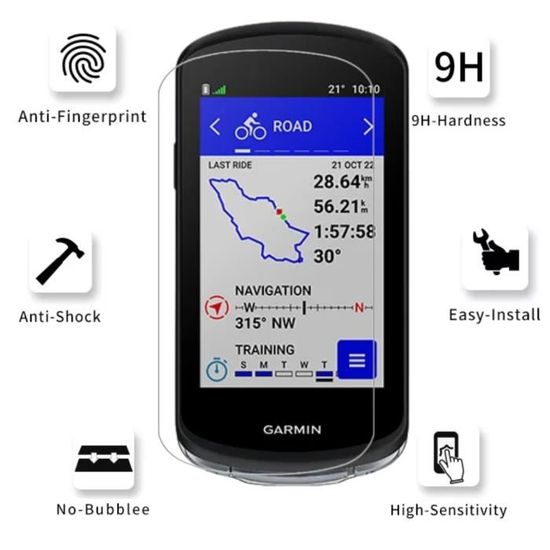 Film Protecteur BROTECT Pour écran Garmin Edge 1040 - Verre Trempé - Allemagne