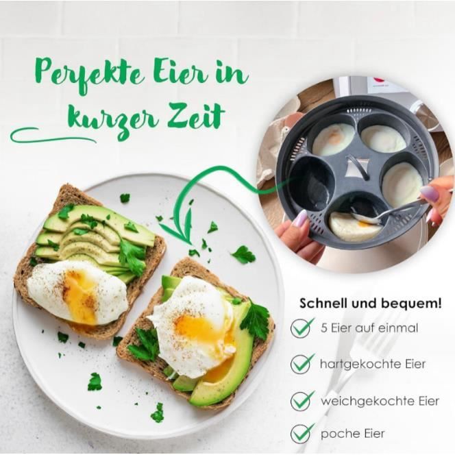 Pocheuse à œufs pour Thermomix TM6 - Moule en silicone pliable pour œufs à la coque - Accessoire de cuisine Pocheuse à œufs pour Thermomix TM6 - Moule en silicone pliable pour œufs à la coque - Accessoire de cuisine