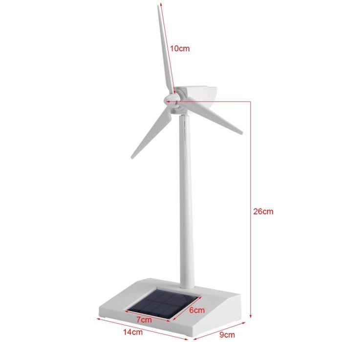 Hztyyier Modèle de Vent Solaire ABS Mini Décor de Bureau à énergie Solaire pour Outil D'enseignement des Sciences Décor à la Maison Enfant Hztyyier Modèle de Vent Solaire ABS Mini Décor de Bureau à énergie Solaire pour Outil D'enseignement des Sciences Décor à la Maison Enfant
