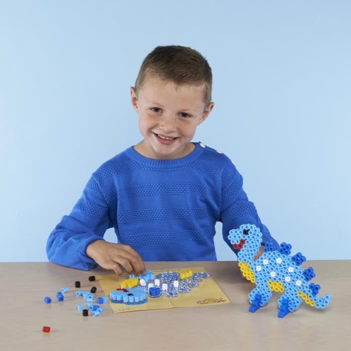 Boîte Hama 3434 – Perles à Repasser Taille Midi – Monde Des Dinosaures – Loisir Créatif Dès 5 Ans, 2000 Perles