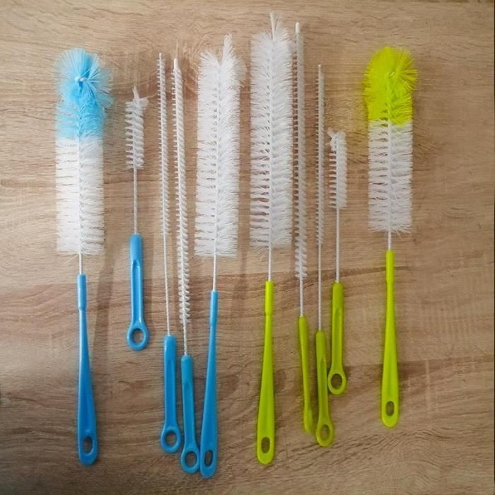 Lot De 8 Brosses De Nettoyage Pour Bouteilles, Longues Bouteilles Bouteilles Deau Bouteilles De Biere Thermos Noir 82207726