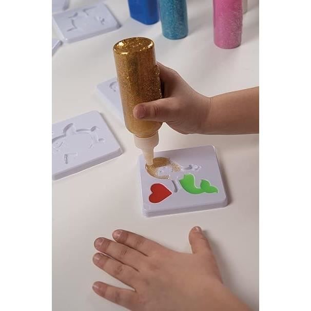Kit Créatif Aqua Gelz - 9 Gels Colorés Dont Effet Lumineux, 6 Moules, Pour Créer Des Figurines 3D Dans L'Eau, Dès 8 Ans
