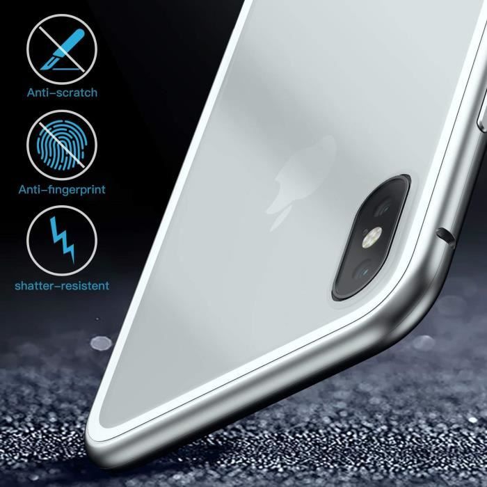Coque pour iPhone X, étui magnétique Ultra Mince pour Aimant Support de  téléphone Voiture avec Plaque métal Invisible, Soft TPU Antichoc  Anti-Rayures Housse de Protection pour iPhone X[Bleu] : : High-Tech