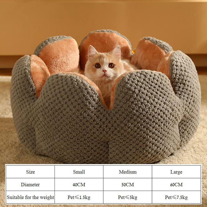 Panier 70Cm Lit Pour Chat Et Chien Lavable Anti Dérapant En Peluche Animal De Compagnie Coussin