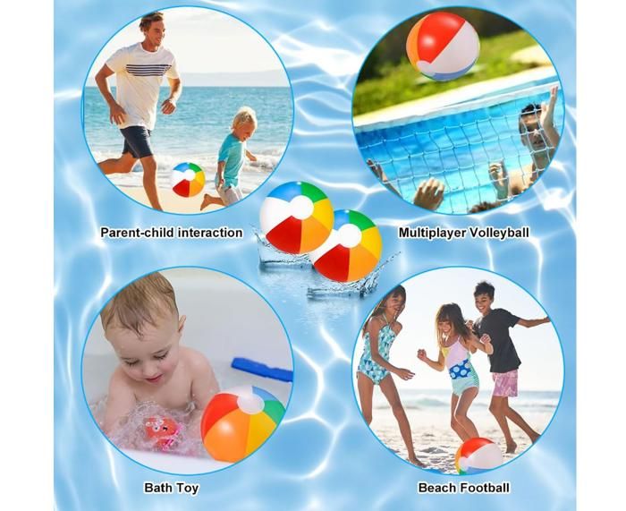 3 Pièces Ballon de Plage Gonflable, Coloré Ballon Gonflable Piscine 40CM,Enfants et Adultes, pour Jouets de Plage, Cadeaux de Fête, Activités d'été en Plein Air Fête à la Plage,Cadeaux