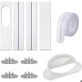Kit ventilation fenêtre AC portable Panneau PVC réglable + joint Pour tuyau 13 cm