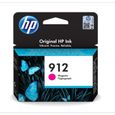HP 912 Cartouche d'encre magenta authentique (3YL78AE) pour HP OfficeJet 8010 series/ OfficeJet Pro 8020 series-0