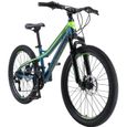 Vélo tout terrain pour enfants BIKESTAR 24 pouces - Edition VTT - Bleu Vert-0