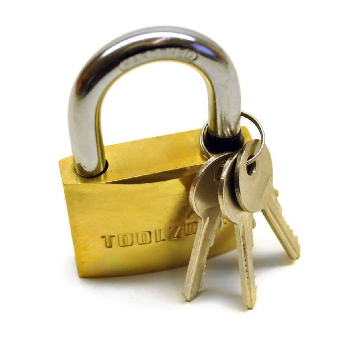 63mm heavy duty laiton acier trempé sécurité cadenas hangar garage 3 clefs fort
