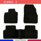 AUTOSWEET Tapis de voiture - Sur Mesure pour SCENIC 2 (2003 - 2009) - 3 pièces - Tapis de sol antidérapant pour automobile
