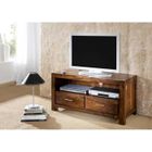 MASSIVMOEBEL24 Meuble TV - Bois massif de palissandre laqué - METRO LIFE #102