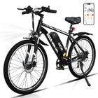 RCB Vélo Électrique 26 Pouces E-Bike Urbain Adulte,Moteur 250W,Batterie 36V/10.4Ah,7 Vitesses,Contrôle APP, Noir