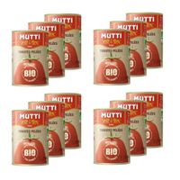 Mutti - Lot 12x Tomates pelées Bio - Boîte 400g