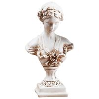 Classique Celebrity Vénus Tête Buste Résine Statue Sculpture Figurine pour Croquis Pratique Artiste, Décoration Couleur antique
