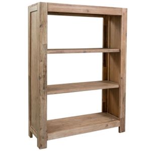 Bibliotheque Croisillons Spaceo 6 Cases En Mindi Massif Naturel 60