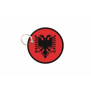 BADGMANIA Porte Clés Métal 2 faces Croix Occitane Occitanie Languedoc Toulouse Sud France Or Rouge Logo 33mm