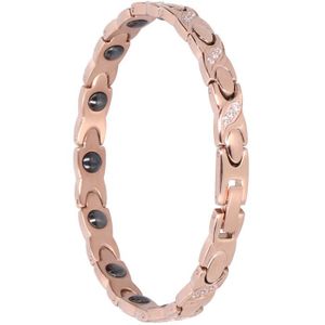 BRACELET - GOURMETTE Qiilu Bracelet magnétique Bracelet de thérapie magnétique cristal de soulagement de la douleur pour les femmes cadeau de mode